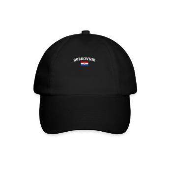 Dubrovnik, Croatie, Drapeau croate, Croatie - Casquette classique - noir/noir - Devant
