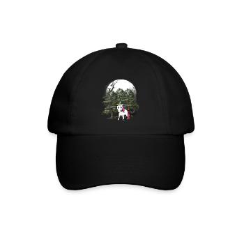 Einhorn Waldbewohner Fabel Fabeltiere Wald Natur - Baseballkappe - Schwarz/Schwarz - Vorne
