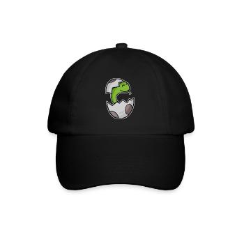 Baby Schlange Kleinkind Motiv - Baseballkappe - Schwarz/Schwarz - Vorne