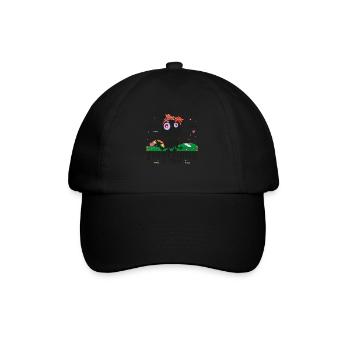 100 Tage Schulkatze ES IST IN ORDNUNG, MIR GEHT ES GUT - Baseballkappe - Schwarz/Schwarz - Vorne