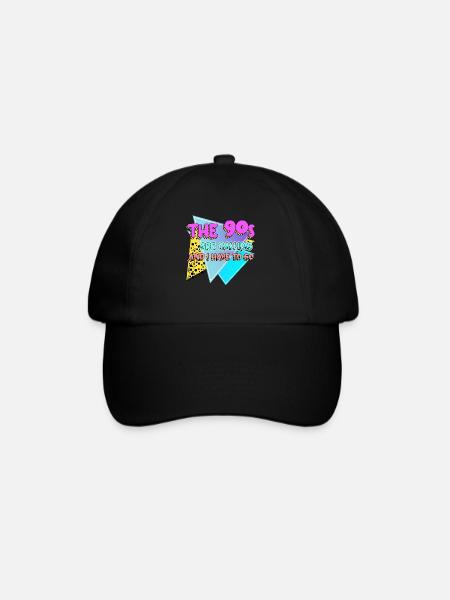 90s Retro Joke 1990 Disco - Basebollkeps - svart/svart