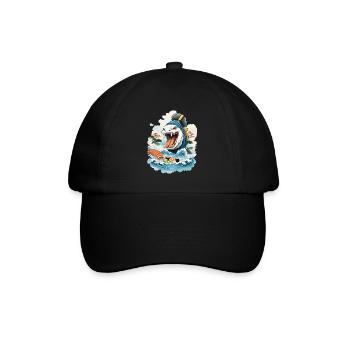 Sushi Rice Monster Japon Art Streetwear - Casquette classique - noir/noir - Devant