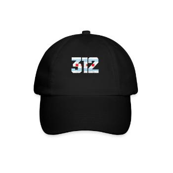 Chicago Illinois Souvenir Gift - Baseball Cap - black/black - Front