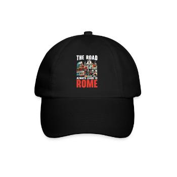 Rome Italie Voyage Italien Roma Italia J’aime Rome - Casquette classique - noir/noir - Devant