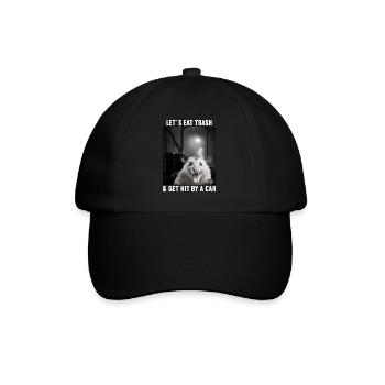 Permet de manger des ordures et de se faire frapper par un opossum de voiture - Casquette classique - noir/noir - Devant