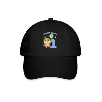 J’ai déjà 1 suricate d’anniversaire - Casquette classique - noir/noir - Devant