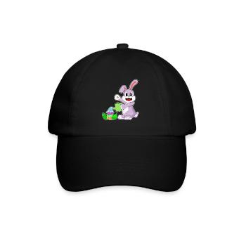 Bunny Easter Garden - Baseball Cap - black/black - Front