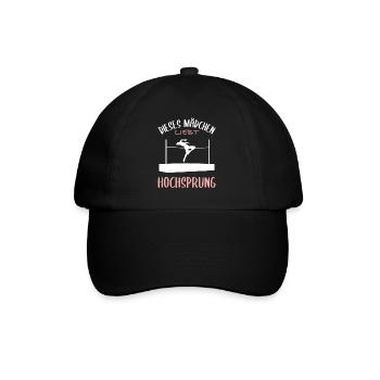 Fille Aime La Passion Du Saut En Hauteur - Casquette classique - noir/noir - Devant