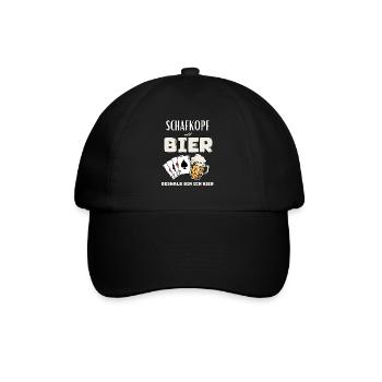 Sheep's head and beer - Baseball Cap - black/black - Front