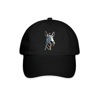 Zebra Africa I Love Cute Zebras Wild Zebra - Baseball Cap - black/black - Front