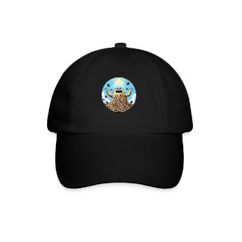 Drôle d’athée volant Spaghetti Monster - Casquette classique - noir/noir - Devant