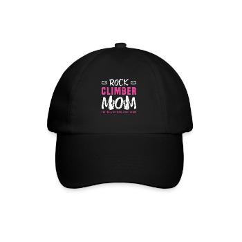 Grimpeur Maman L’idole Le mythe Alpinisme - Casquette classique - noir/noir - Devant