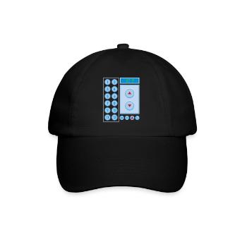 Elevator Elevator Elevator Buttons Elevator - Baseball Cap - black/black - Front