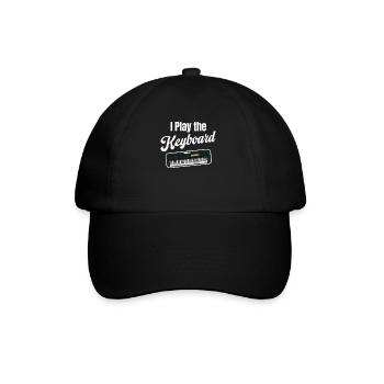 Je joue la valse au clavier, claviériste, - Casquette classique - noir/noir - Devant
