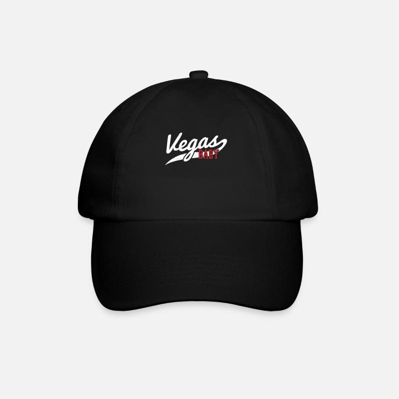 Las Vegas Nevada Souvenir Geschenk - Baseballkappe - Schwarz/Schwarz
