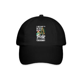 Jardinier, Jardinier, Jardinier, Jardinier Amateur, Plantes - Casquette classique - noir/noir - Devant