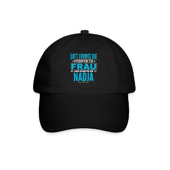 Conception du nom Nadja - Casquette classique - noir/noir - Devant