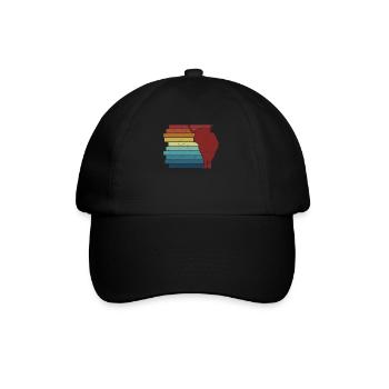 Retro Highland vache éleveur de bovins écossais - Casquette classique - noir/noir - Devant
