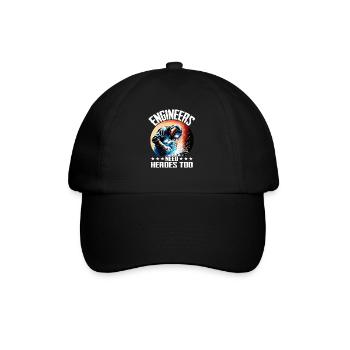 Ingenieure brauchen Helden zu Schweißerer Experten - Baseballkappe - Schwarz/Schwarz - Vorne