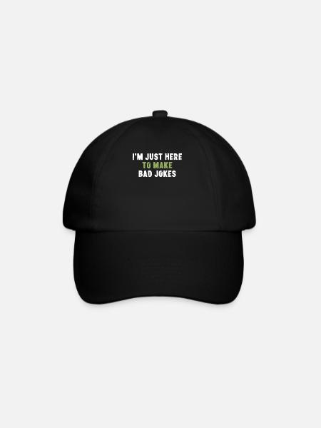 Sono qui solo per fare brutti scherzi di sarcasmo - Cappello con visiera - nero/nero