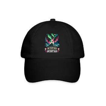 Northern Lights aurora tracker Alaska Wilderness - Baseball Cap - black/black - Front