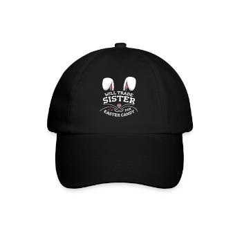 Échangera la sœur contre des bonbons de Pâques - Casquette classique - noir/noir - Devant