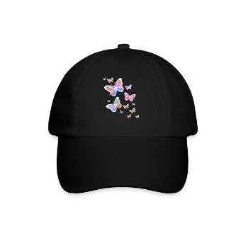 Papillon, Papillon, Animal, Coloré, Couleur - Casquette classique - noir/noir - Devant