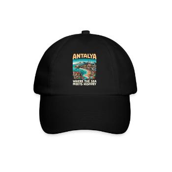 Antalya Turquie Voyage Vacances J’aime la Turquie - Casquette classique - noir/noir - Devant