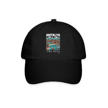 Antalya Turquie Voyage Vacances J’aime la Turquie - Casquette classique - noir/noir - Devant