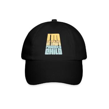 Je suis la blague préférée de ma belle-mère en disant - Casquette classique - noir/noir - Devant
