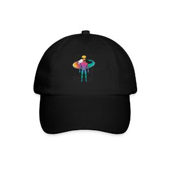 Alien Outer Space Gift - Baseball Cap - black/black - Front