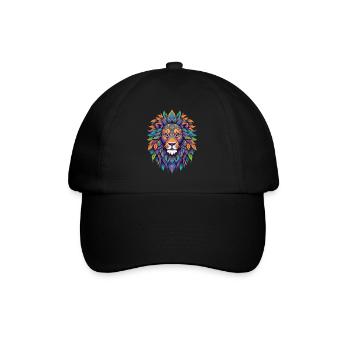 Lion spirituel Mandala puissance Animal Design - Casquette classique - noir/noir - Devant