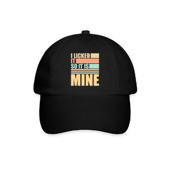 Je l’ai léché pour que ce soit le mien Lustiger Frecher Spruch - Casquette classique - noir/noir - Devant