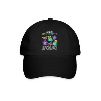 Kindergarten - Baseballkappe - Schwarz/Schwarz - Vorne