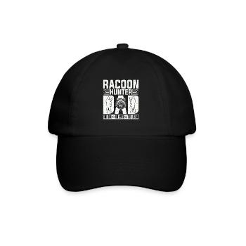 Racoon Hunter Dad The Idol The Myth Loves Hunting - Baseball Cap - black/black - Front