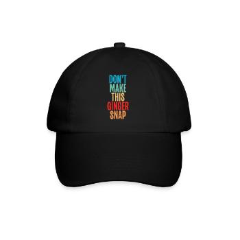 Redhead Gifts - Baseballkappe - Schwarz/Schwarz - Vorne