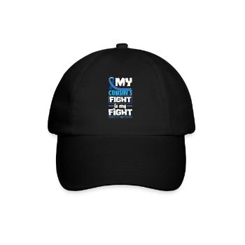 T1D Diabetes Type 1 Diabetic Gift - Baseball Cap - black/black - Front
