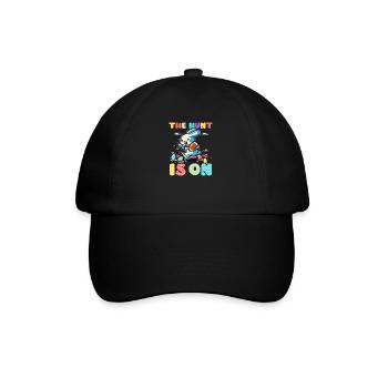 Football Easter Hunt Is On - Baseball Cap - black/black - Front