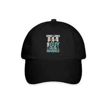 DÉSOLÉ Mesdames, ce GARS se marie - Casquette classique - noir/noir - Devant