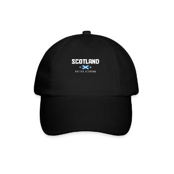 Ecosse drapeau écossais UK Vintage - Casquette classique - noir/noir - Devant