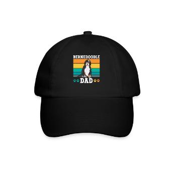 Bernedoodle Dog - Baseball Cap - black/black - Front