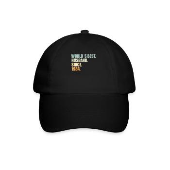 Meilleur mari depuis 1984 40e anniversaire de mariage - Casquette classique - noir/noir - Devant