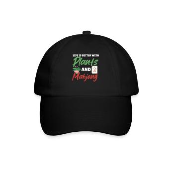 Cadeau pour les fans de Mahjong - Casquette classique - noir/noir - Devant