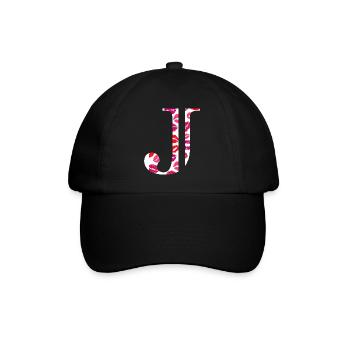 Lettre j bisous - Casquette classique - noir/noir - Devant