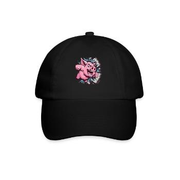 Soul- and wall-shattering action - Baseball Cap - black/black - Front