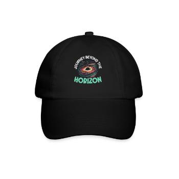Black Hole Space Universe Astronomy Astronomer - Baseball Cap - black/black - Front