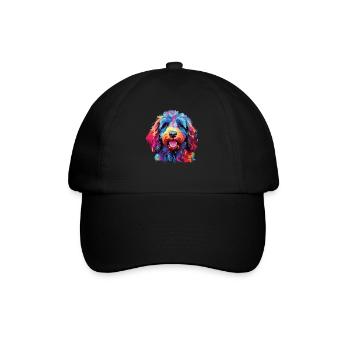 Watercolor Colorful Barbet - Baseball Cap - black/black - Front