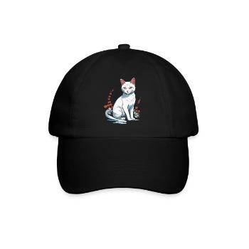 Hauskatzen Besitzer Niedliche Katze Katzen Dame - Baseballkappe - Schwarz/Schwarz - Vorne