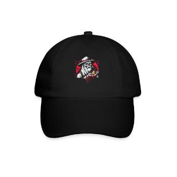 Cowboy Barn Bull Rider Rodeo Country Western - Baseball Cap - black/black - Front