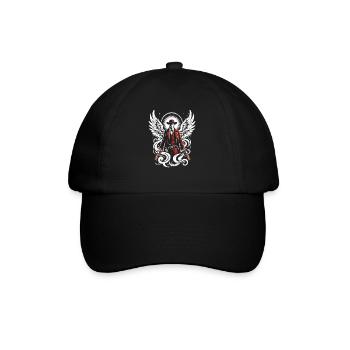 Cowboy Barn Bull Rider Rodeo Country Western - Baseball Cap - black/black - Front